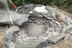 A pool under construction